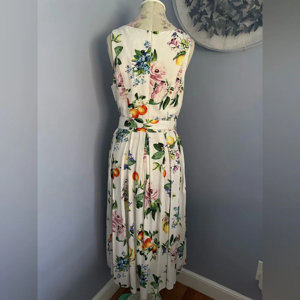 Calypso St. Barth Floral Diane Midi Dress - Picture 5 of 8